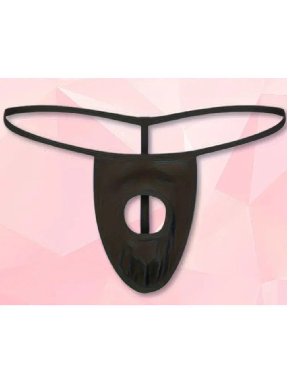 Mens Black Peep Hole Panties Lingerie Thong*Gay*Sissy*Femboy*Cosplay*NIP